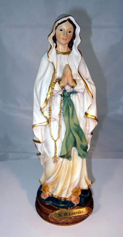 Notre Dame de Lourdes in ivolite Notre Dame de Lourdes in ivolite