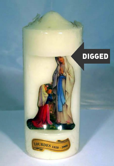 Candle with Apparition Candle with Apparition