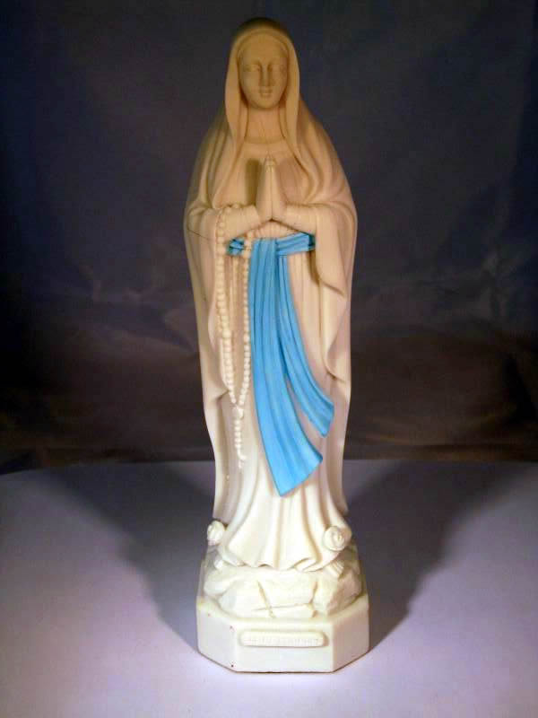 White virgin statuette White virgin statuette