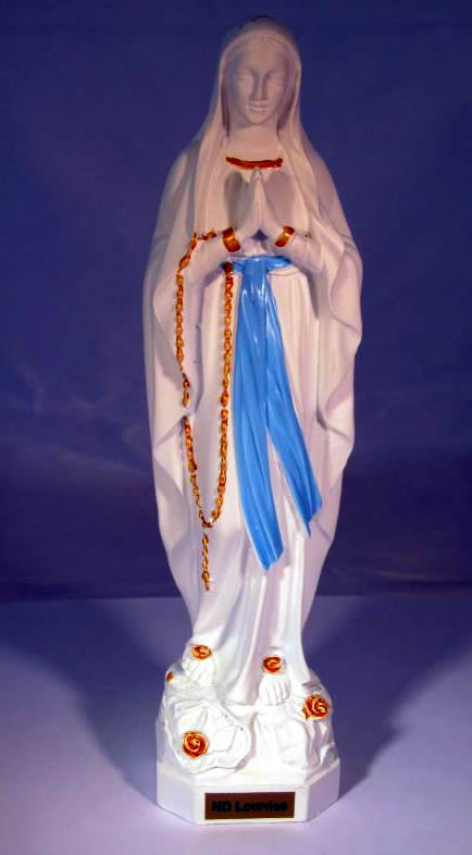 White virgin statuette White virgin statuette