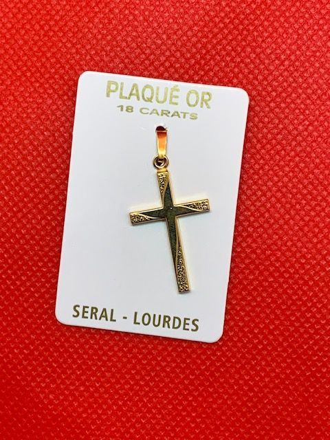 Small gold plated crucifix pendant