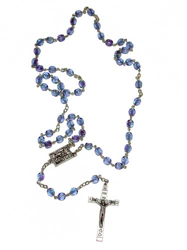 Strass and sapphire rosary