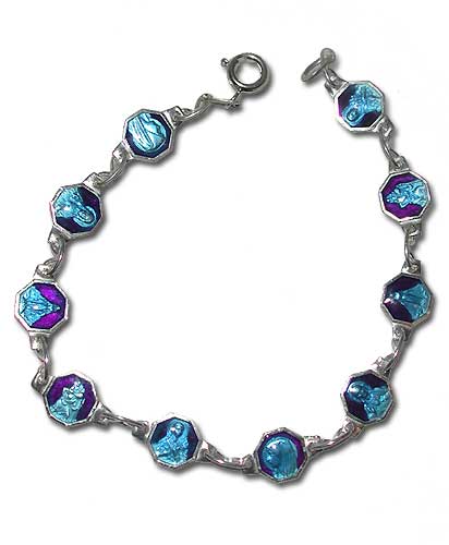 "Dizainier" bracelet with enamel